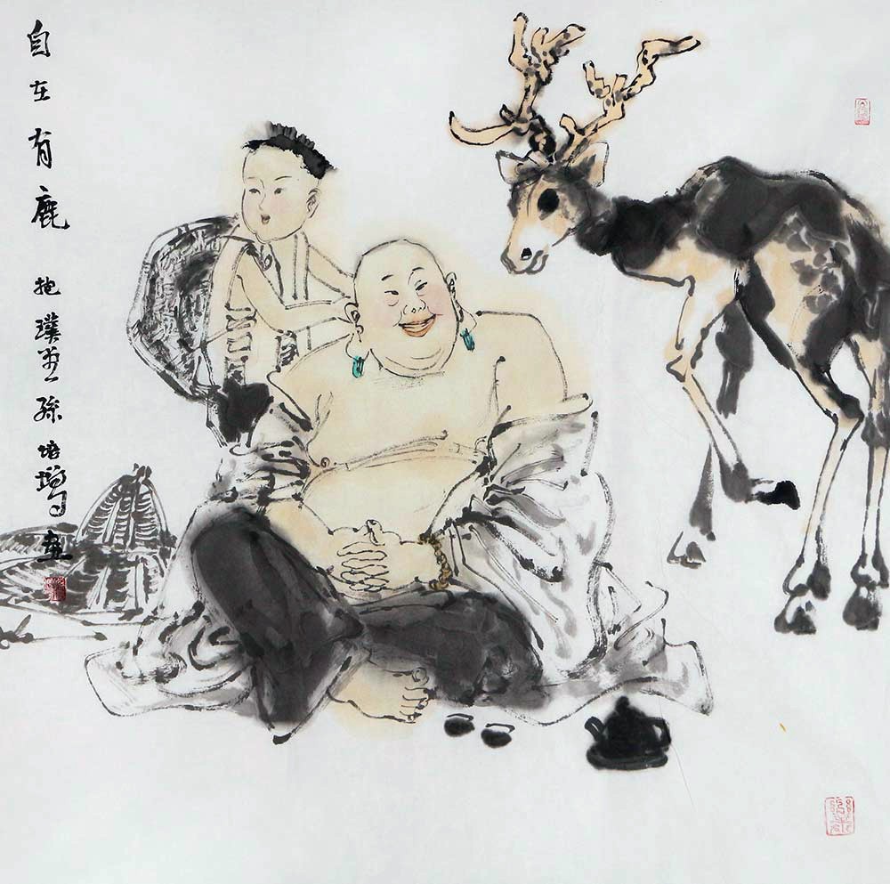 博宝·资讯 | 孙培增国画人物作品赏析:佛禅之美, 提升心灵