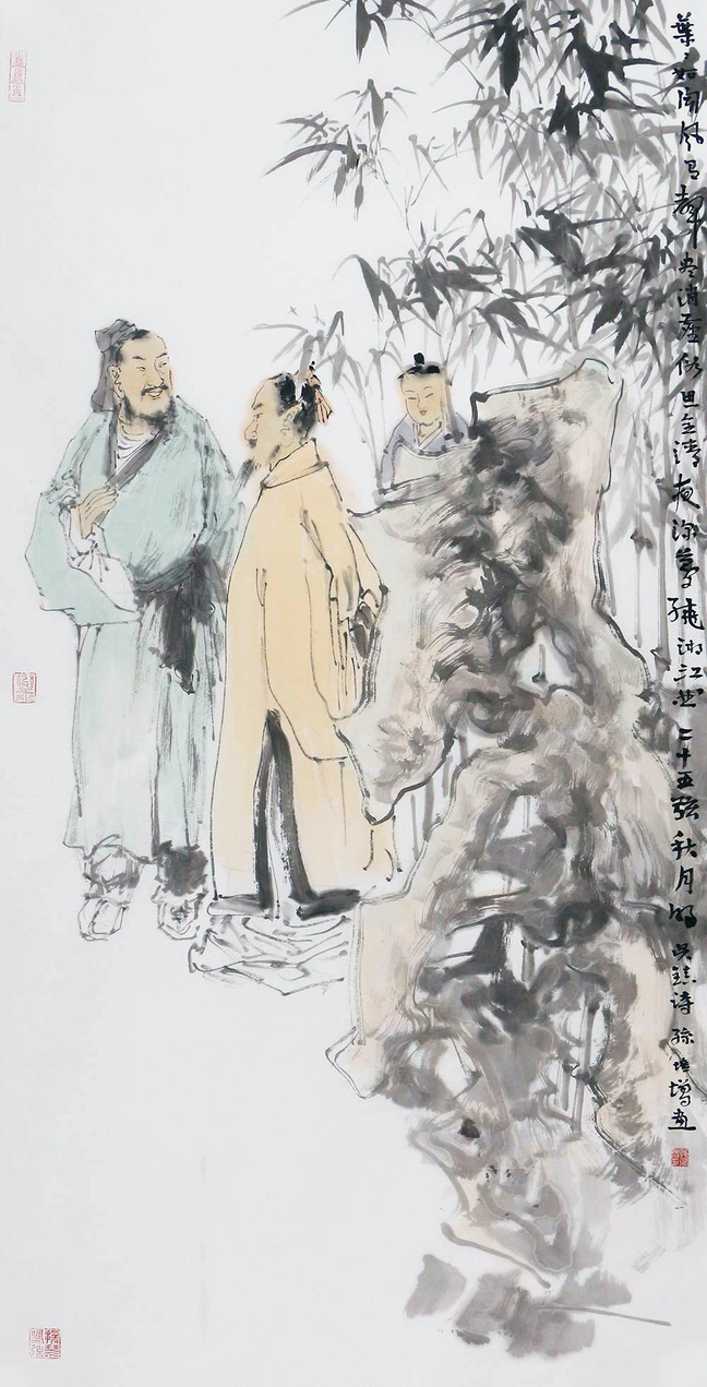 博宝·资讯 | 孙培增国画人物作品赏析:人物呼之欲出,充满古雅意境