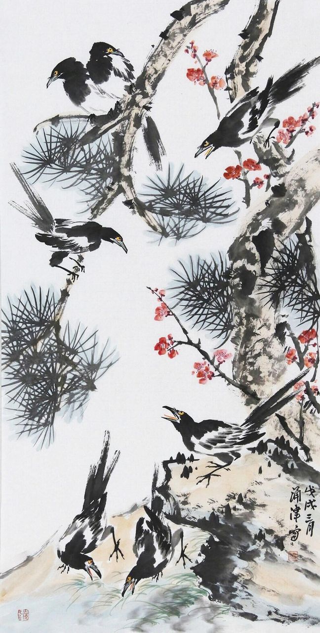 博宝·资讯 | 于涌津国画花鸟作品赏析 : 造型准确 , 墨气淋漓