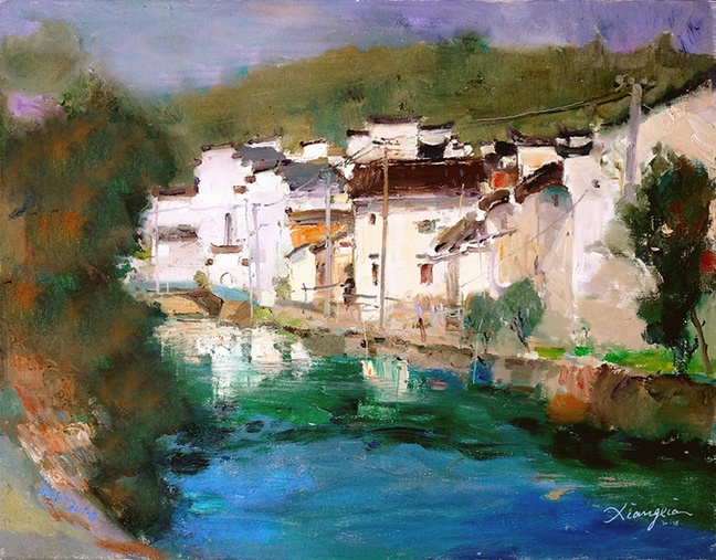 27 静沐暖阳 60×80cm 布面油画 2017年.jpg
