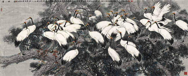 灵禽百态系列:苍松万古增高洁144x368.jpg 灵禽百态系列:苍松万古增高洁144x368.jpg