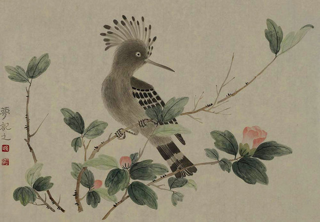 孙梦宇花鸟画作品赏析|线条细腻资讯盎然【博宝情趣】内情趣下图片