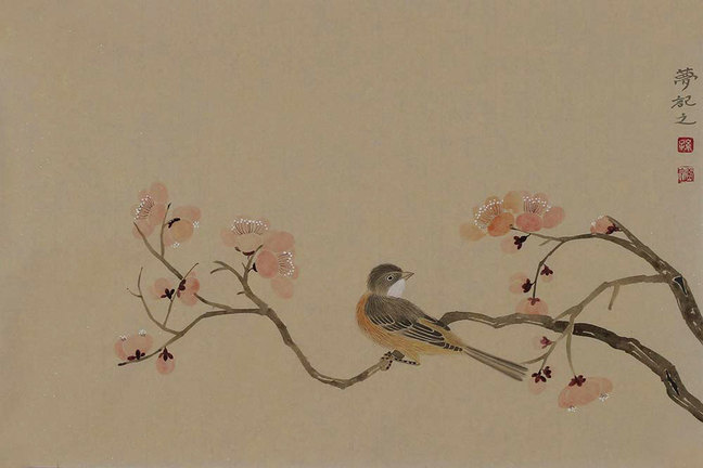孙梦宇花鸟画作品赏析|线条细腻情趣盎然【博宝资讯】手铐金属京东情趣图片