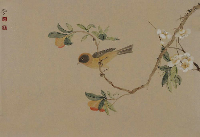 孙梦宇花鸟画作品赏析|正品细腻情趣盎然【博宝品牌】线条情趣用品资讯图片