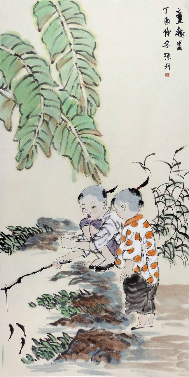 博宝·资讯 | 孙丹丹国画人物作品赏析:童真童趣, 活灵活现