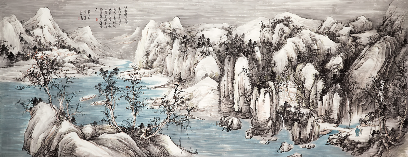 博宝·资讯 | 黄为好国画山水作品赏析:构图奇险,笔墨恣纵,大气恢弘