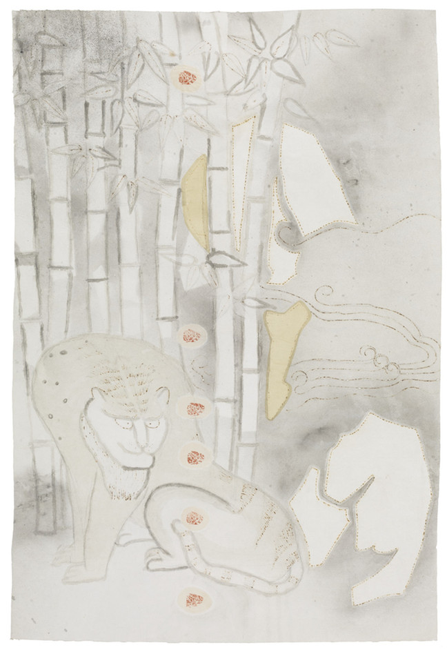 3 黄海菲   浮生图记-竹与虎   103×70cm   纸本综合材料   2018.jpg