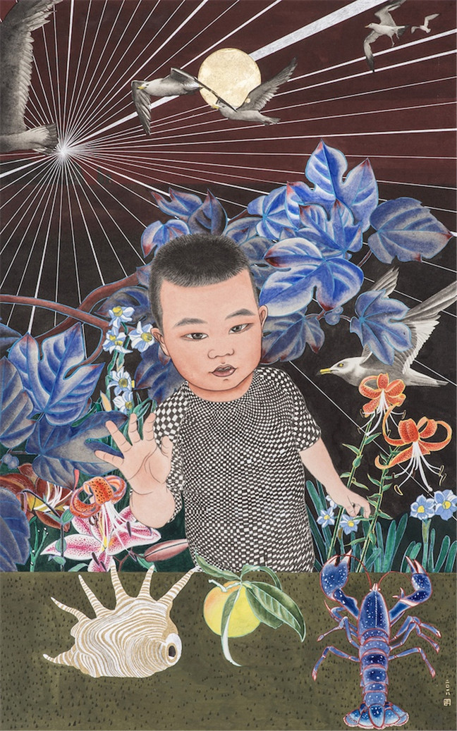 18 胡玉玲  创造之物一  55x87cm  纸本设色   2018.jpg