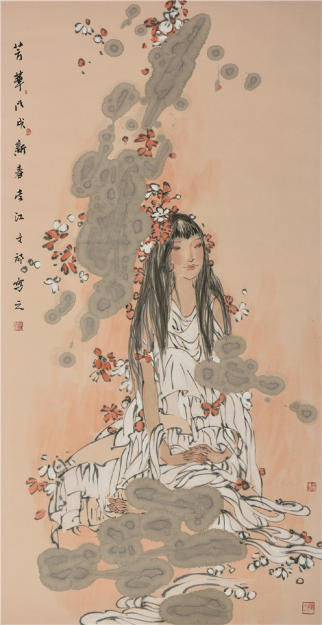 中国当代女画家前100名图片