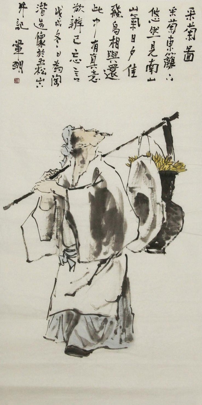 中国新文人画的传承者——丁晖明人物画赏析: 画如甘霖 诗似春风