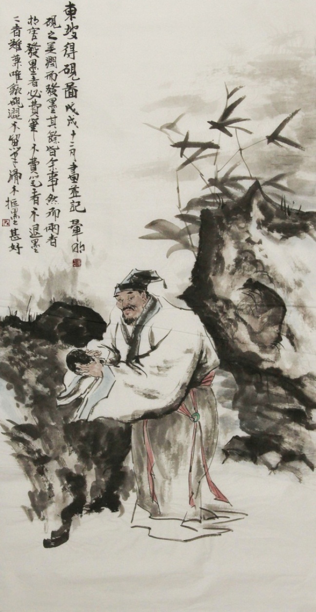 中国新文人画的传承者——丁晖明人物画赏析: 画如甘霖 诗似春风