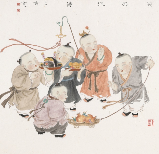 【博宝展讯】丨百子纳福——张红燕国画精品展暨《百子纳福》专辑首发