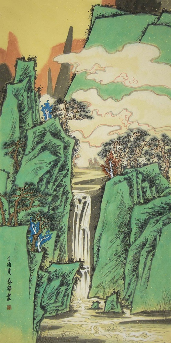 2013年1月《宏村写生》参加参加日本第十二回国际书画交流会展览会获