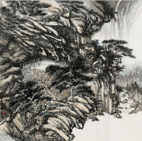 博宝·资讯 刘长安国画山水作品赏析:意境幽深,虚实得宜